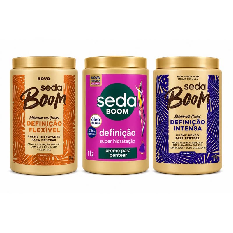 Creme para Pentear Seda Boom 1kg – Definição e Cuidado para Cachos