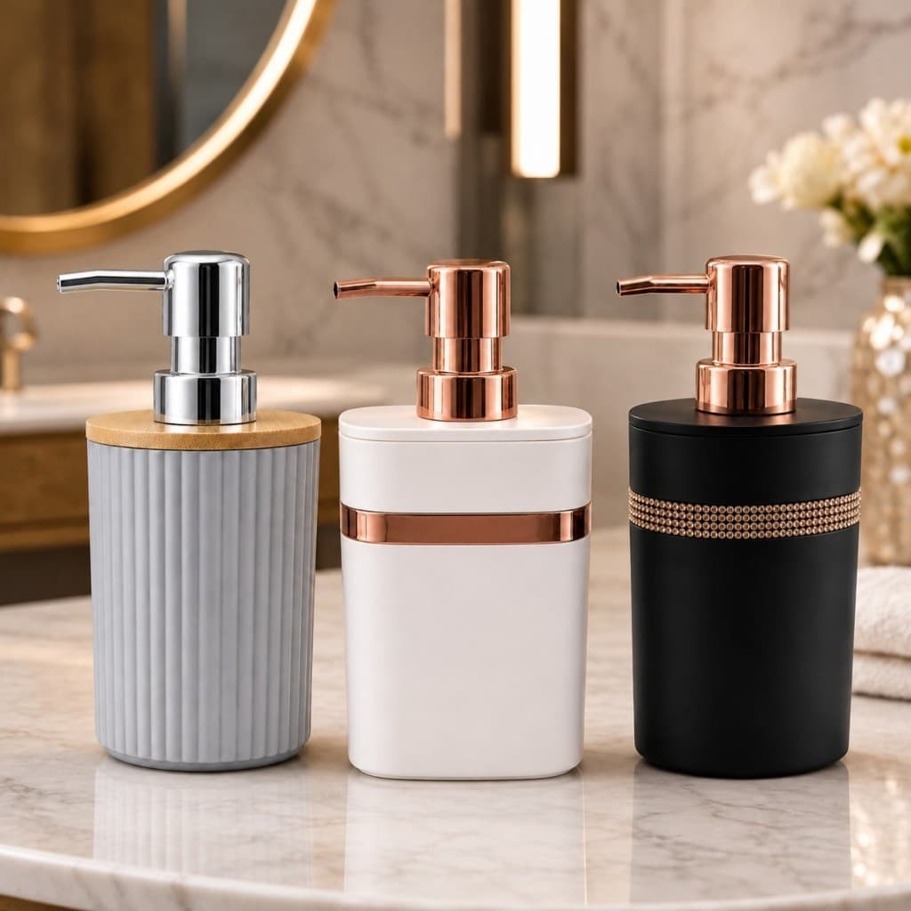 Dispenser Sabonete Líquido Vários Modelos Porta Sabonete Decorativo