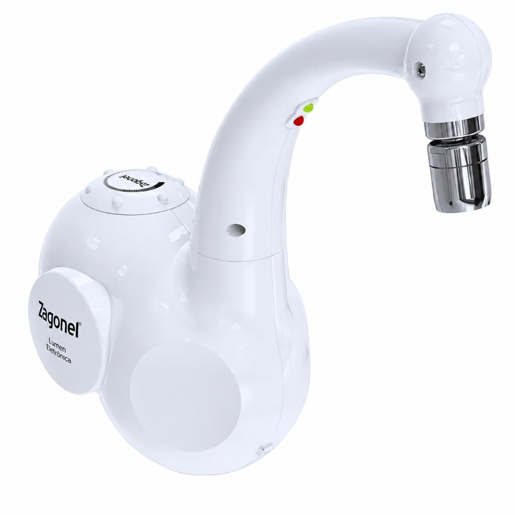 Torneira Eletrica  220V 5500w Lumen Branca Zagonel