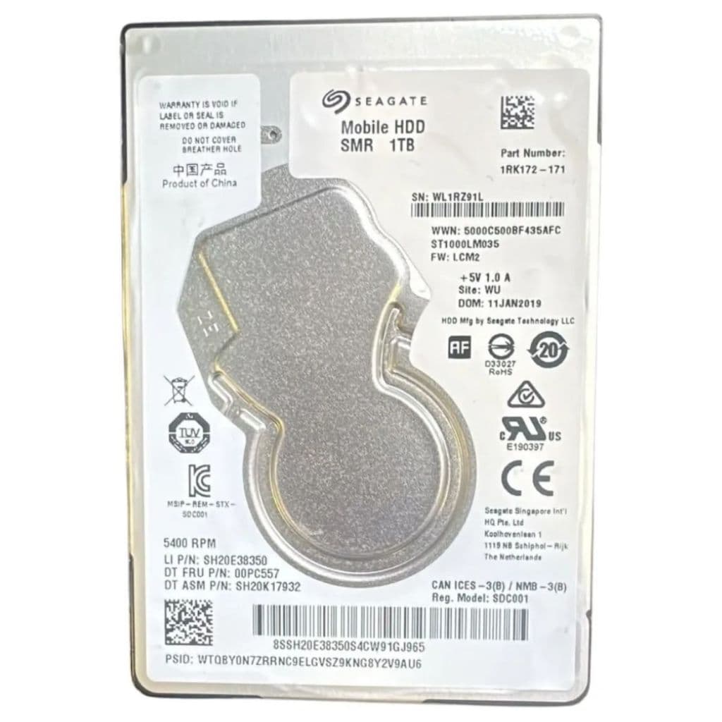 Hd Notebook Seagate Mobile Hdd Smr 1tb St1000lm035 5400rpm (Recondicionado)