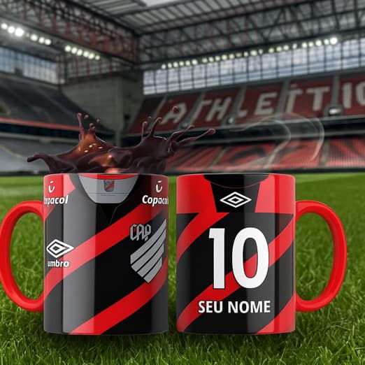 Caneca Futebol Athletico Paranaense 325ml Personalizável