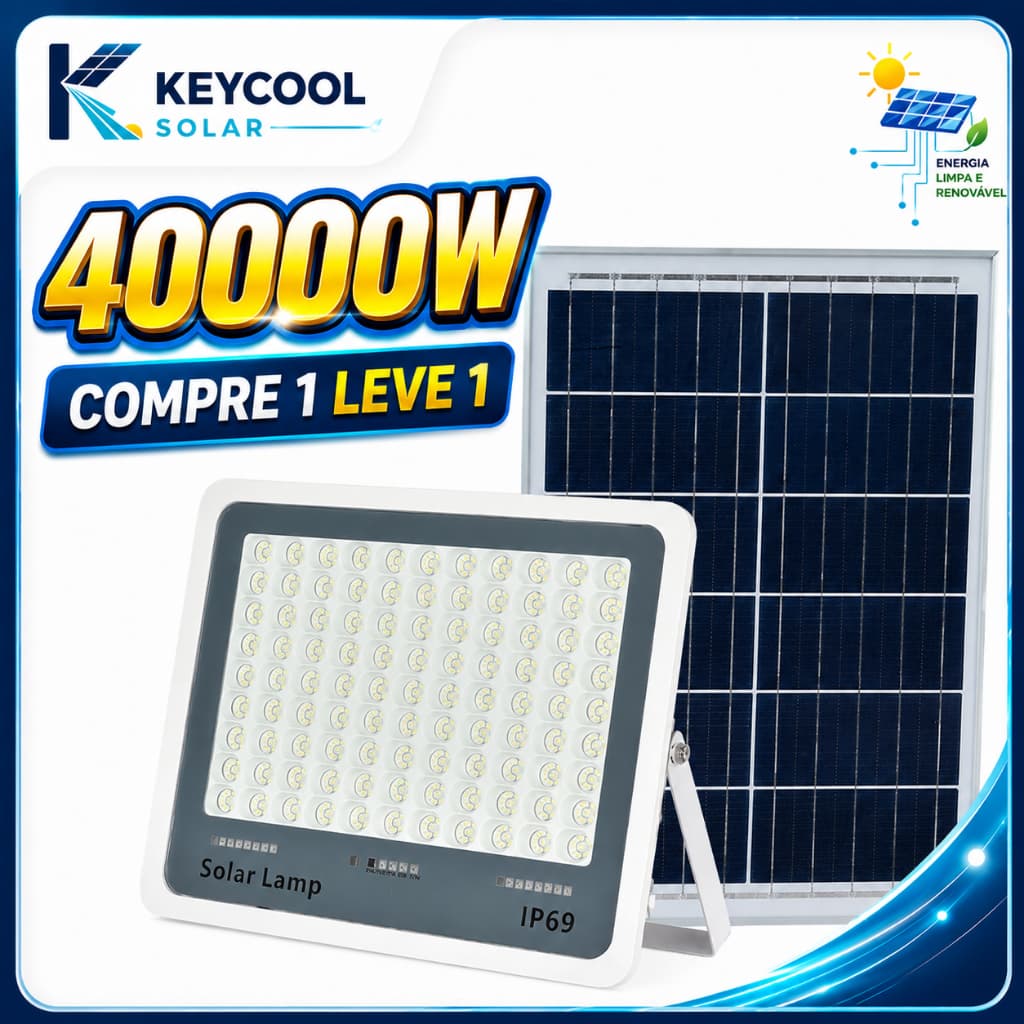 Keycool 20000W luminária solarRefletor Led Solar Holofote Headplate separation 4 vezes mais brilho À prova d'água (IP67)