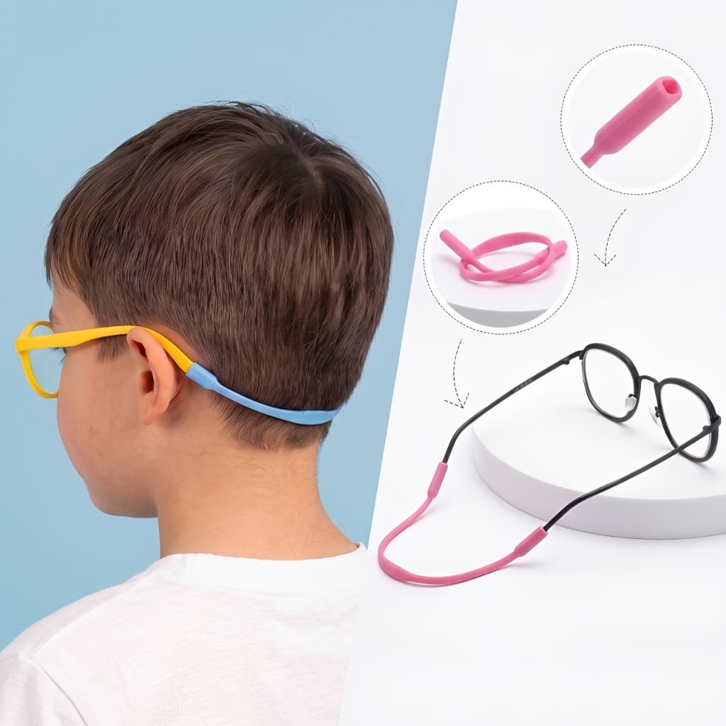 Cordinha Salva Óculos Infantil Silicone Antiqueda 17cm Confortável