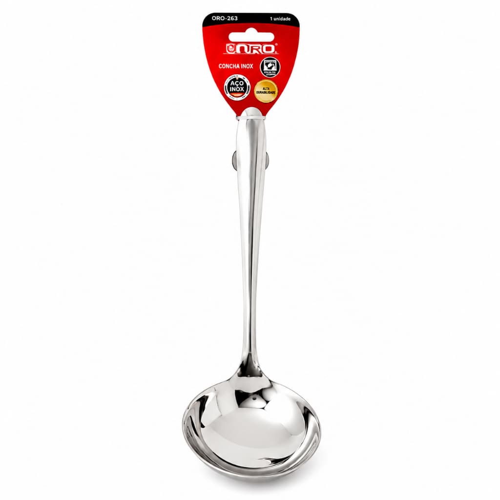 Concha Para Servir Feijão Original Line Linha Premium 28,5 cm Aço Inox Multius