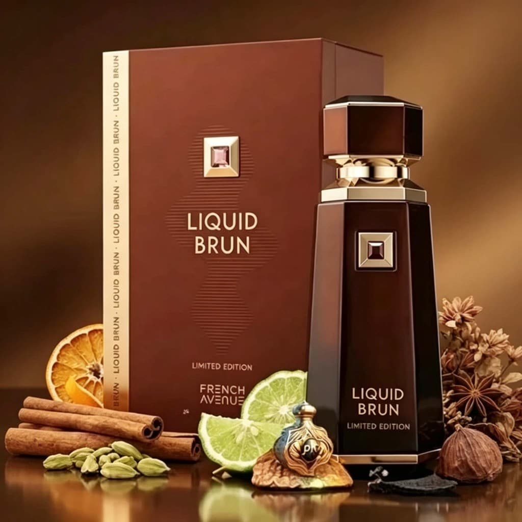 Perfume Masculino  Liquid Brun   EDP 100ml Original Perfume Árabe Doce Baunilha Gourmand Orient