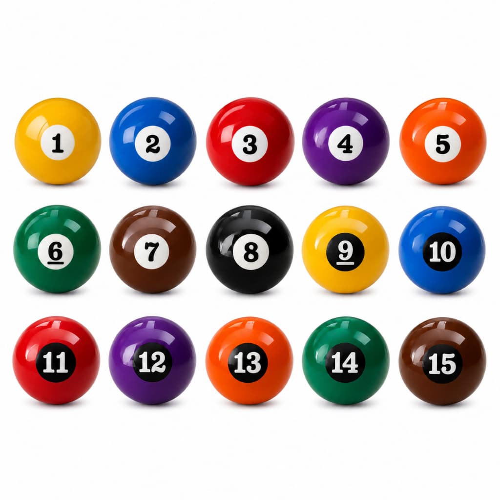 Bola avulsa Numero Numerada Bilhar Sinuca Snooker 50mm Nova Avulsa