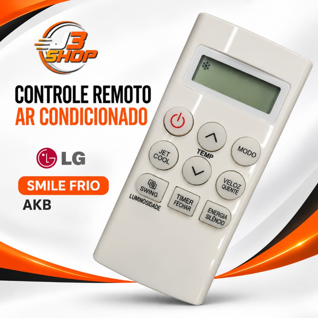Controle Remoto Ar Condicionado LG Frio Akb73875901