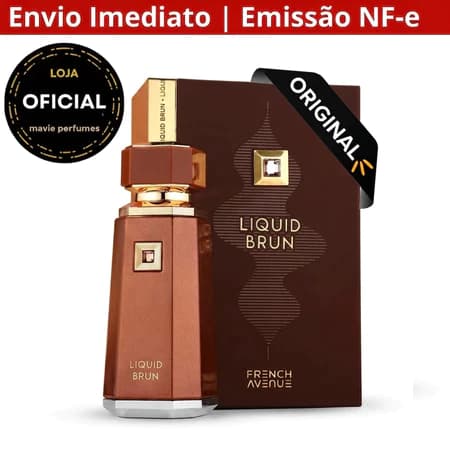 ⚡Frete Grátis Perfume Arabe Original French Avenue Liquid Brun Regular Edition Masculino 100ml