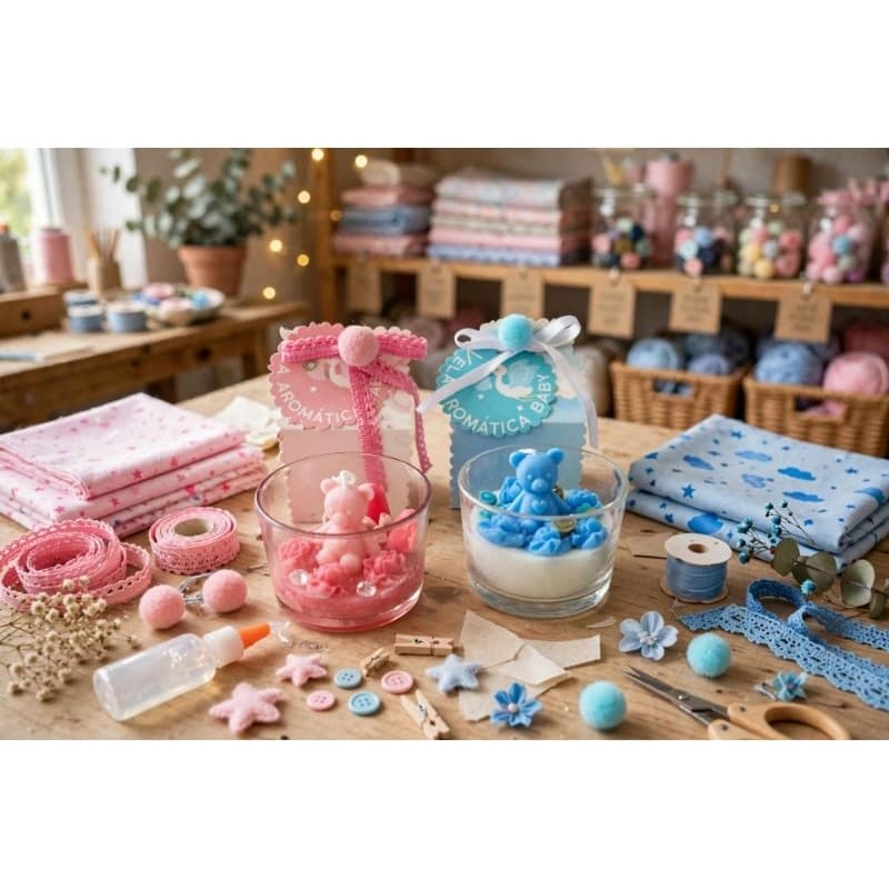 VELA AROMÁTICA BABY MENINA E MENINA 100 GR