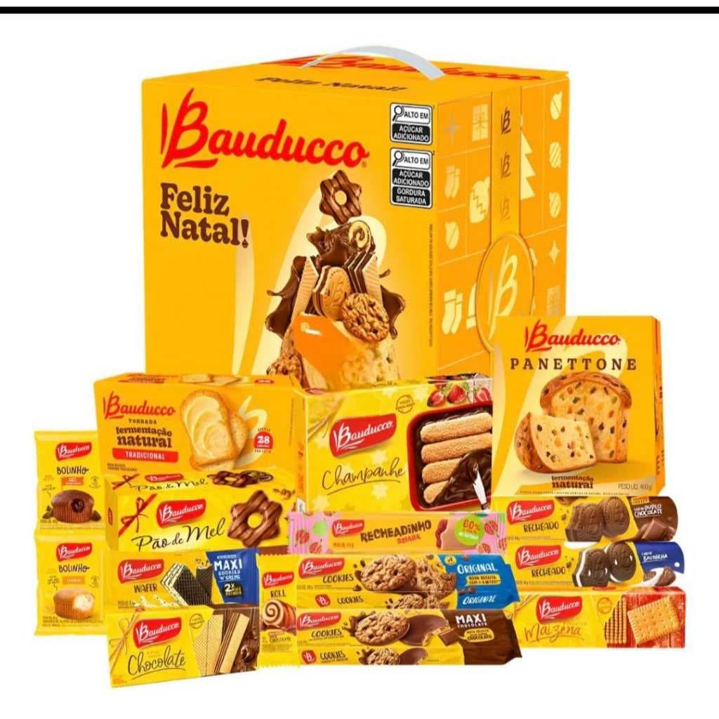 Cesta de Natal Bauducco P 15 Itens 1.971 kg Natal 2026