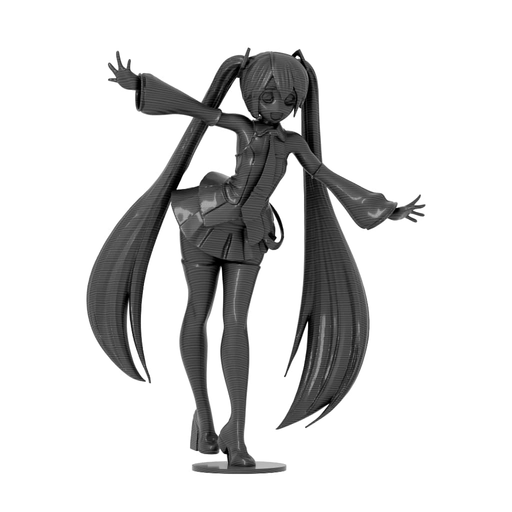 Action Figure Hatsune Miku Vocaloid Cor Única - Boneco Colecionável Hatsune Miku de Vocaloid