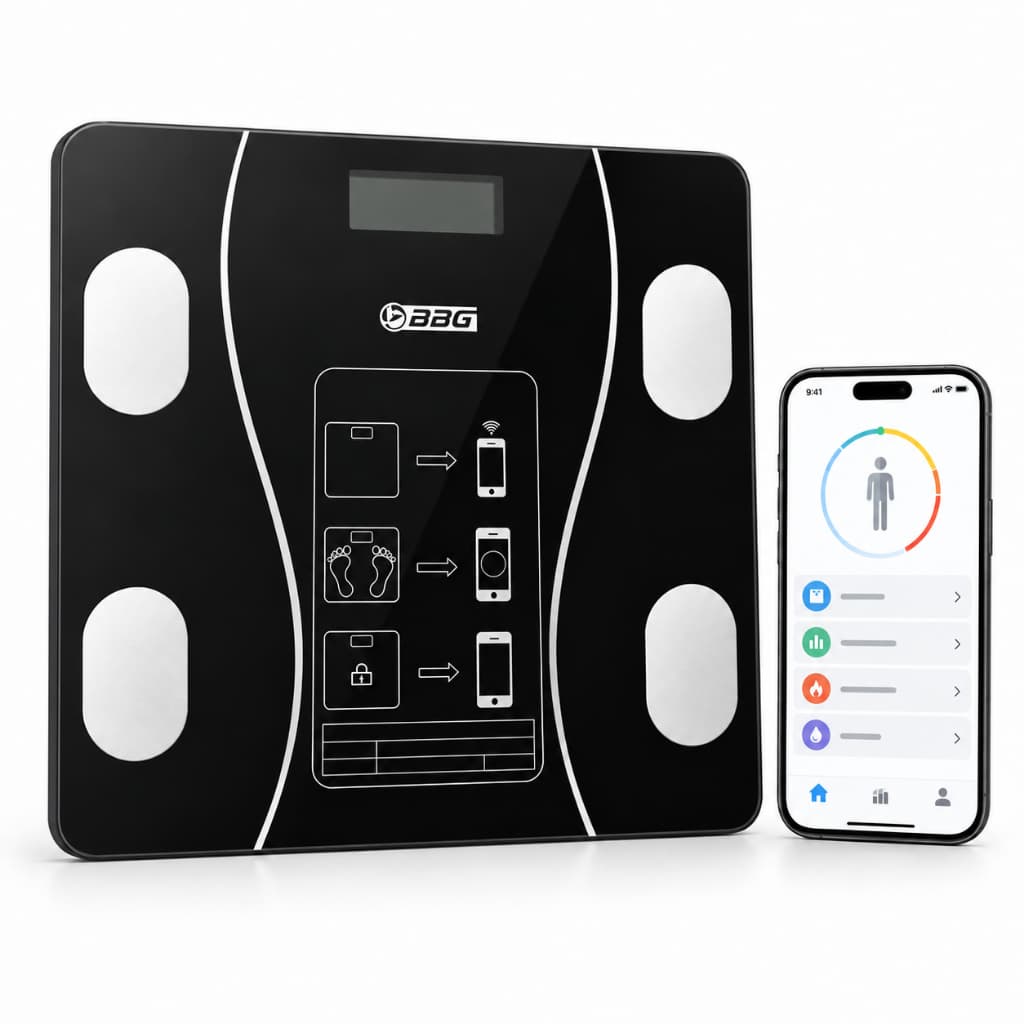 Balança Digital Inteligente 180kg Bioimpedância Bluetooth