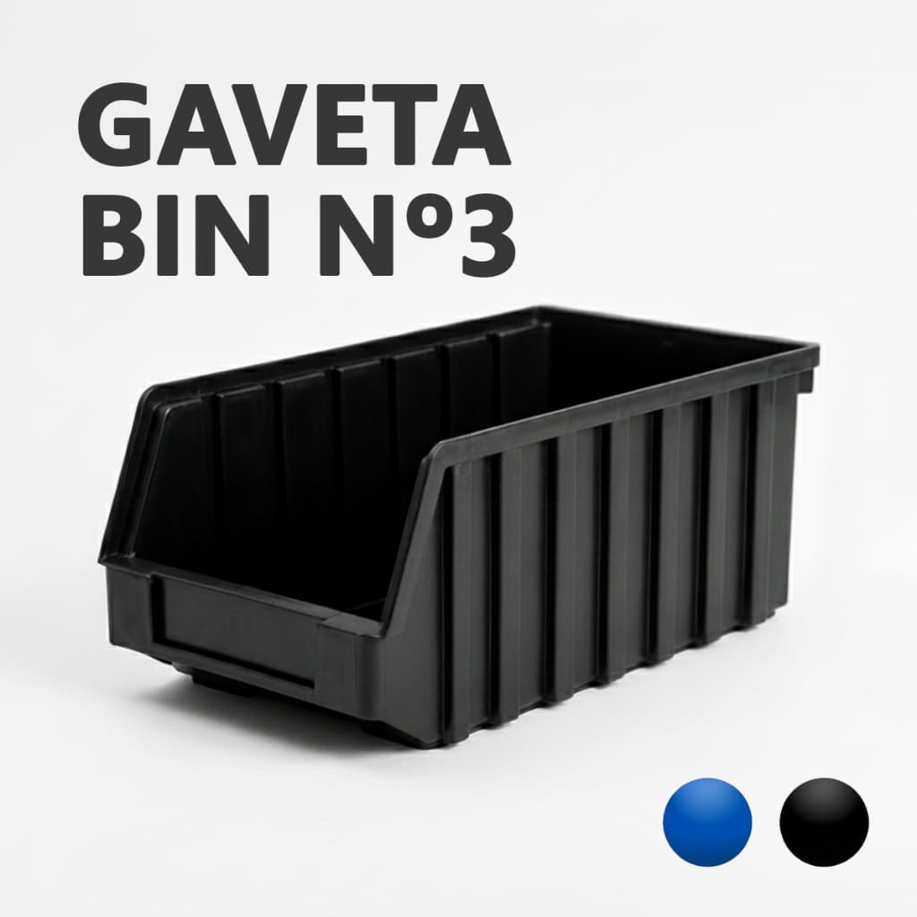 Kit Caixas Bin N3 Gaveteiro Organizador 25 40 50 60 72 Unidades Empilhável Parafusos Ferramentas