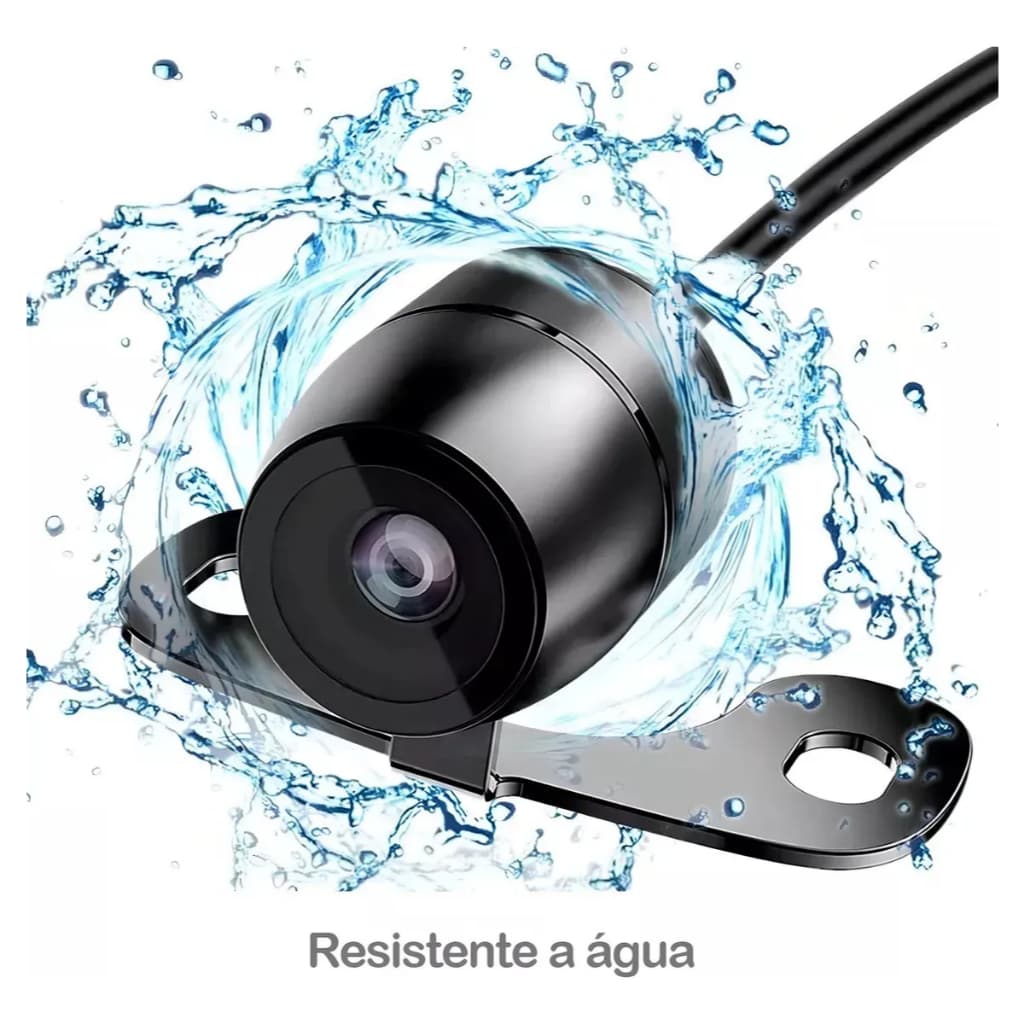 Camera Ré Estacionamento Visão Noturna Colorida Prova D'agua