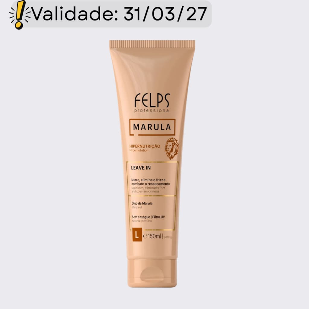 Leave-In Marula Hipernutrição 150ml - Felps Professional | Nutrição E Antifrizz