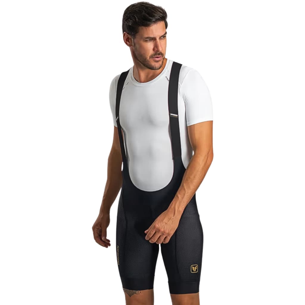 Bretelle Ciclismo Masculino Free Force Performance Carbon Forro Invert Gel Lançamento Original