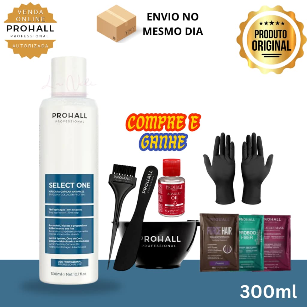 Select One Progressiva Alisamento Prohall 300ml ENVIO NO MESMO DIA