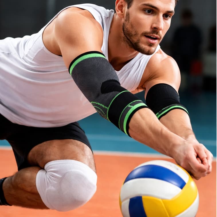 Cotoveleira compressão tensor ajustável basquete volei esportes  reabilitação epicondilite esportes