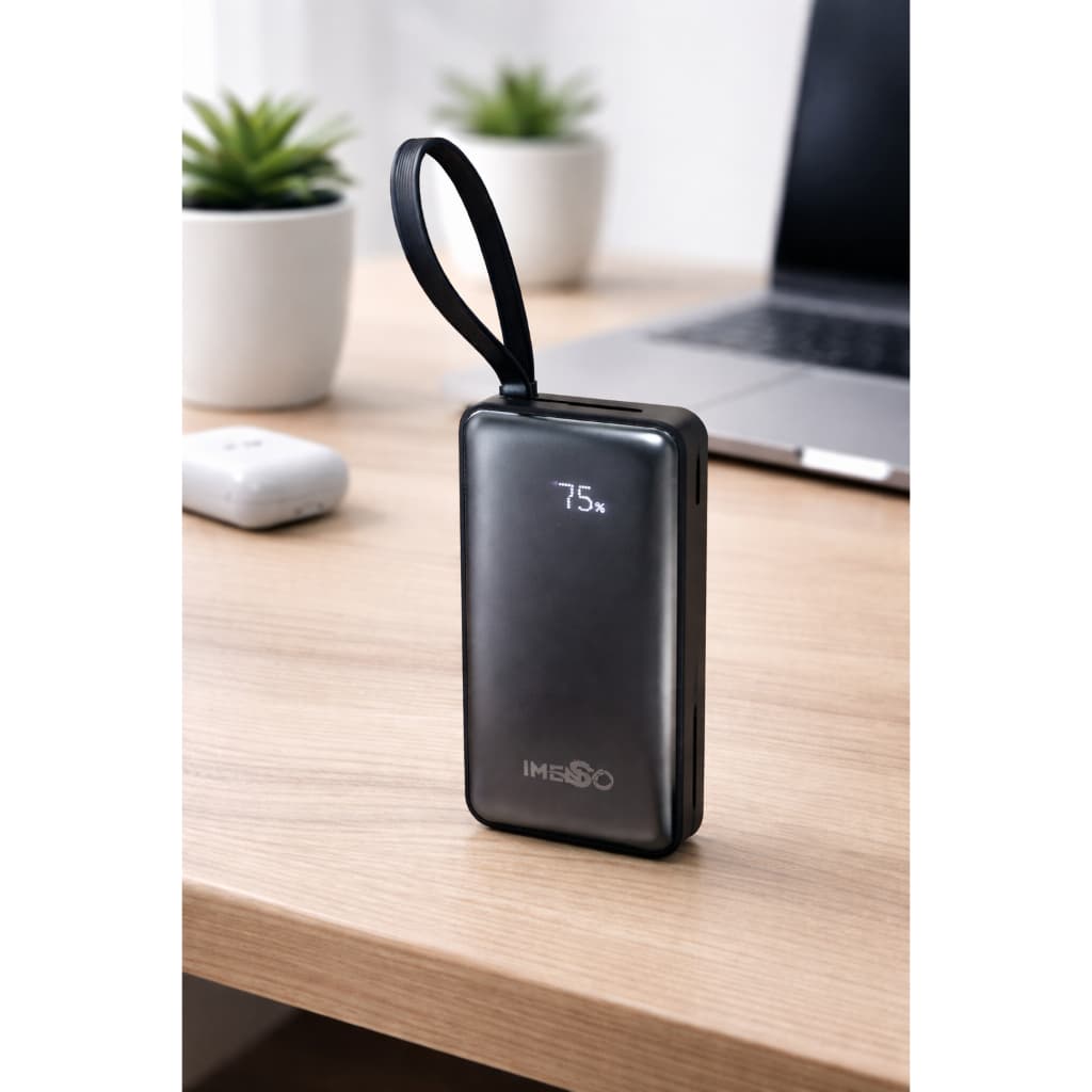 Carregador Power Bank 10000 Tipo C Lightning Usb Portátil
