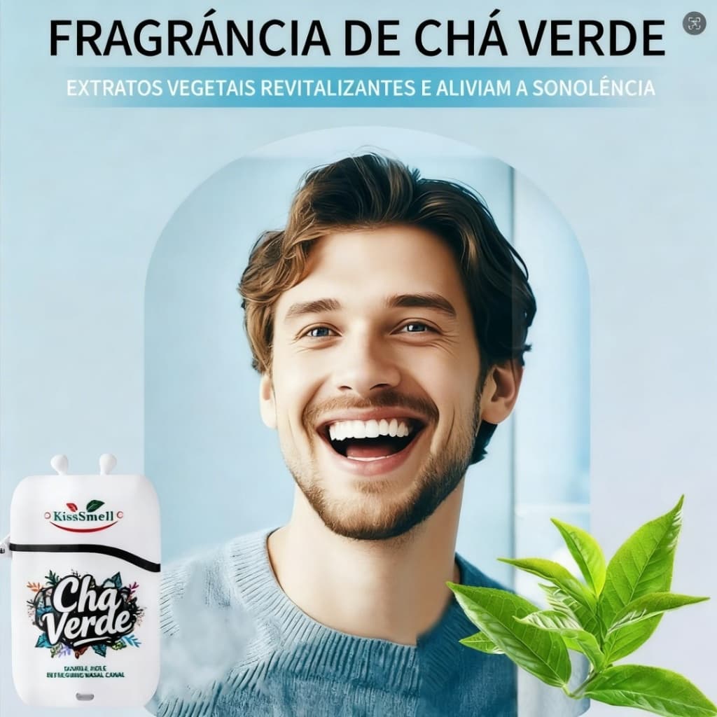 Inalador Nasal Refrescante Portátil Aroma Duradouro Compacto