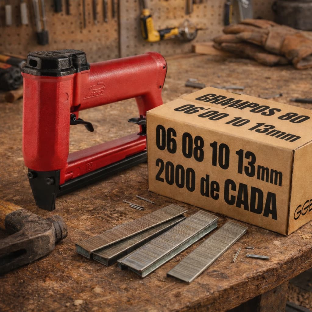 Grampeador PCW 80/16 + Grampos 8.000 Uni - GGE Grampeadores
