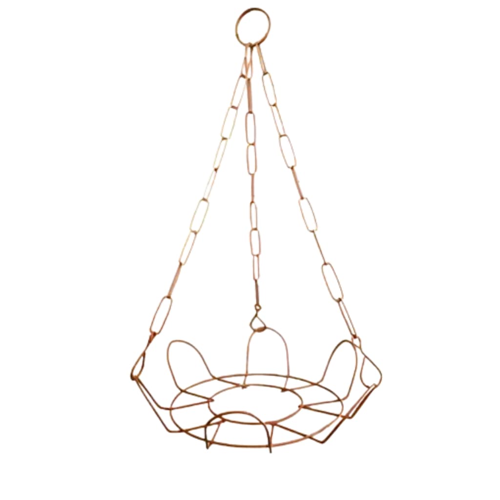 Suporte de Metal Dourado para Pendurar Vasos e Plantas Samambaia Xaxim Flores