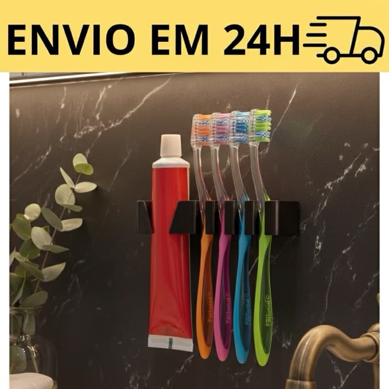 Suporte de Escova de Dente e Pasta | Organizador SimplesP17