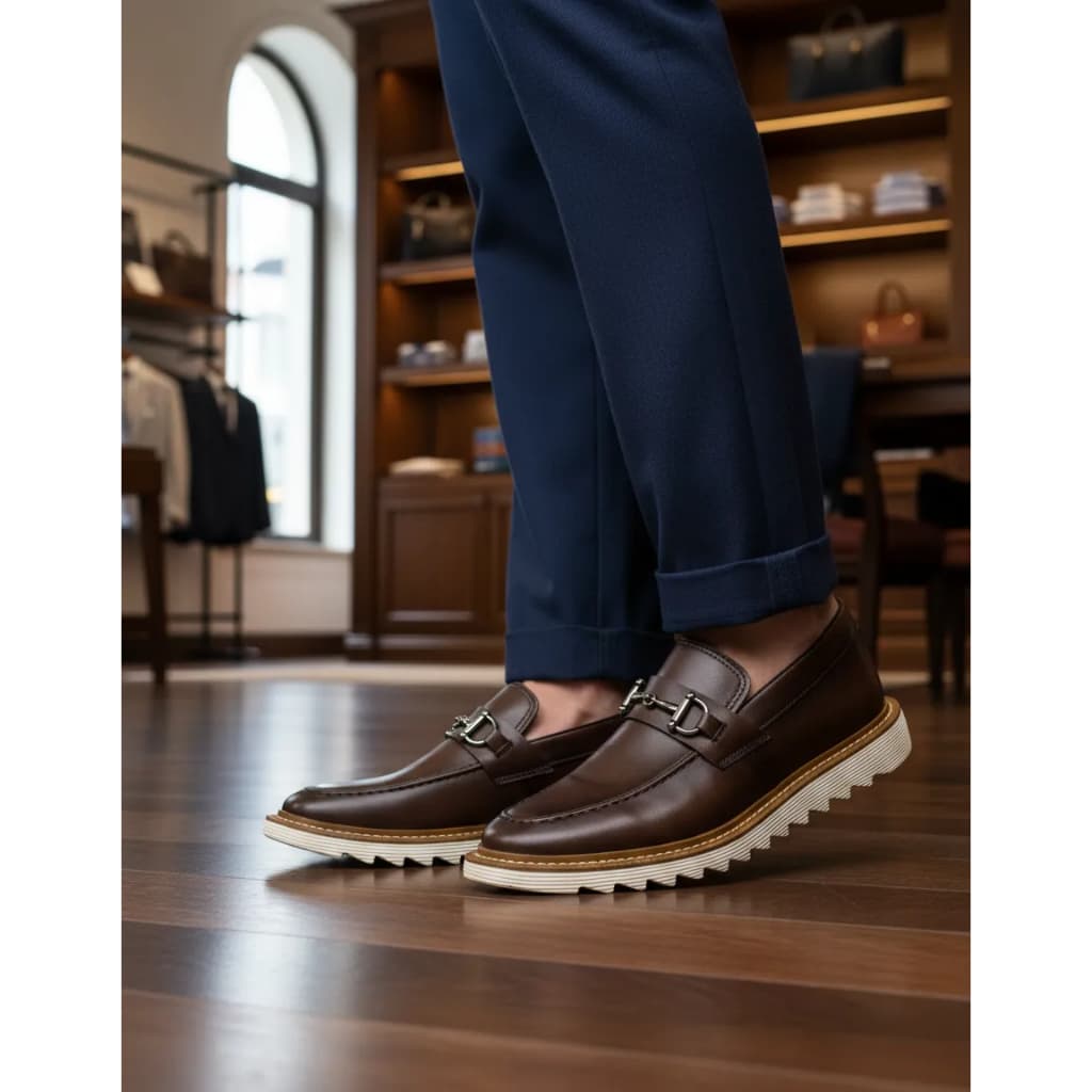 Sapato Masculino Dublin Oxford Tratorado Social Mocassim Casual Moderno Casamento Igreja Festa