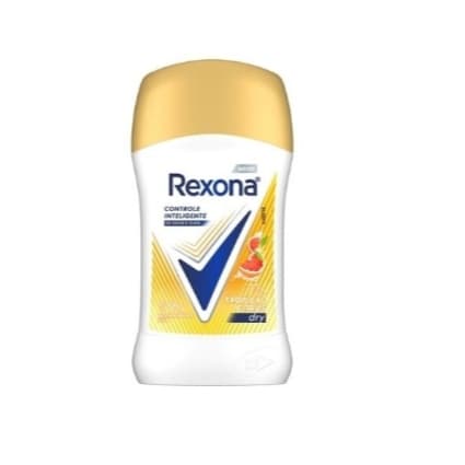 Desodorante Rexona Stick Antitranspirante Tropical Citrus 45g - Proteção 72h e Fragrância Cítrica