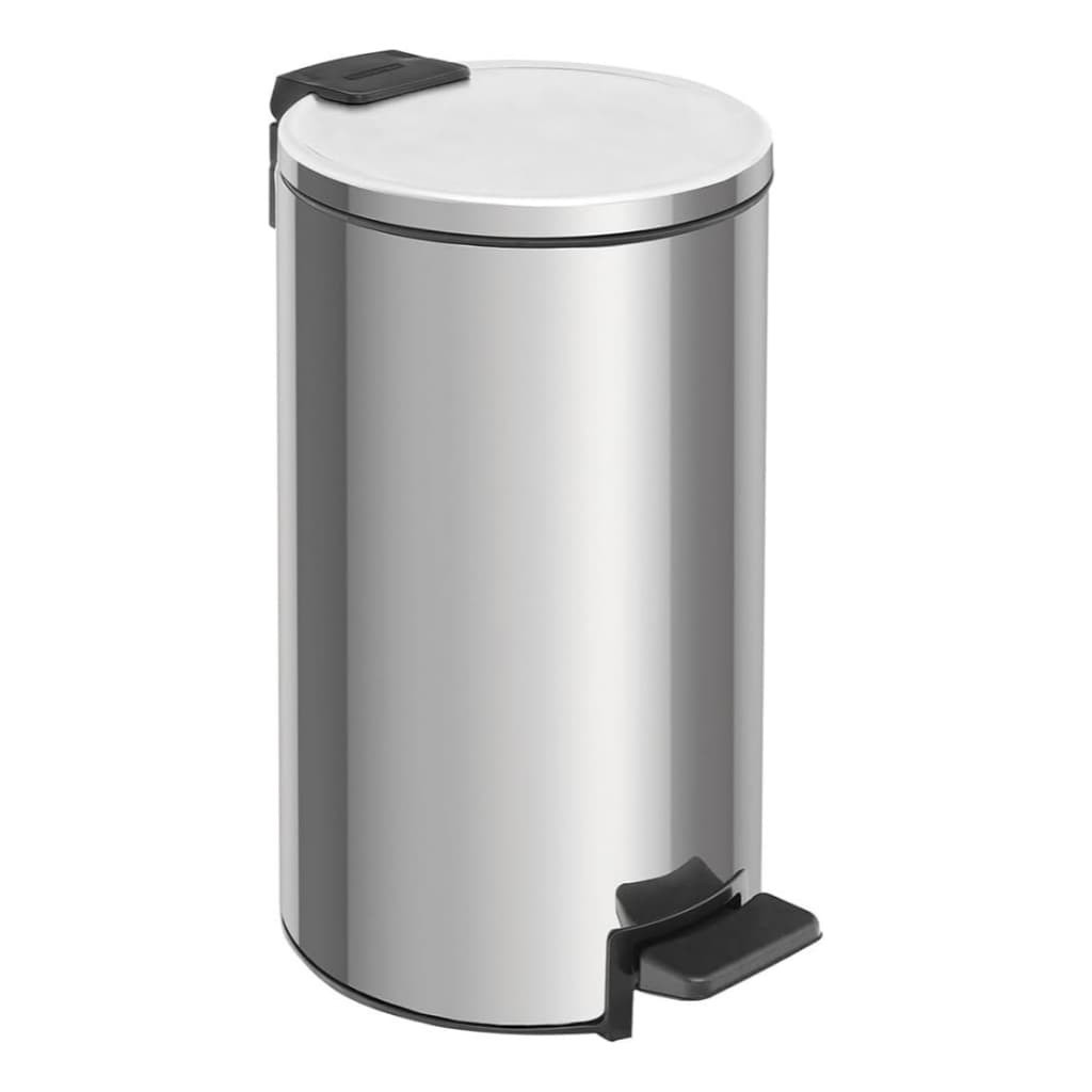 Lixeira Inox Tramontina Com Pedal E Balde Loop 5 Litros