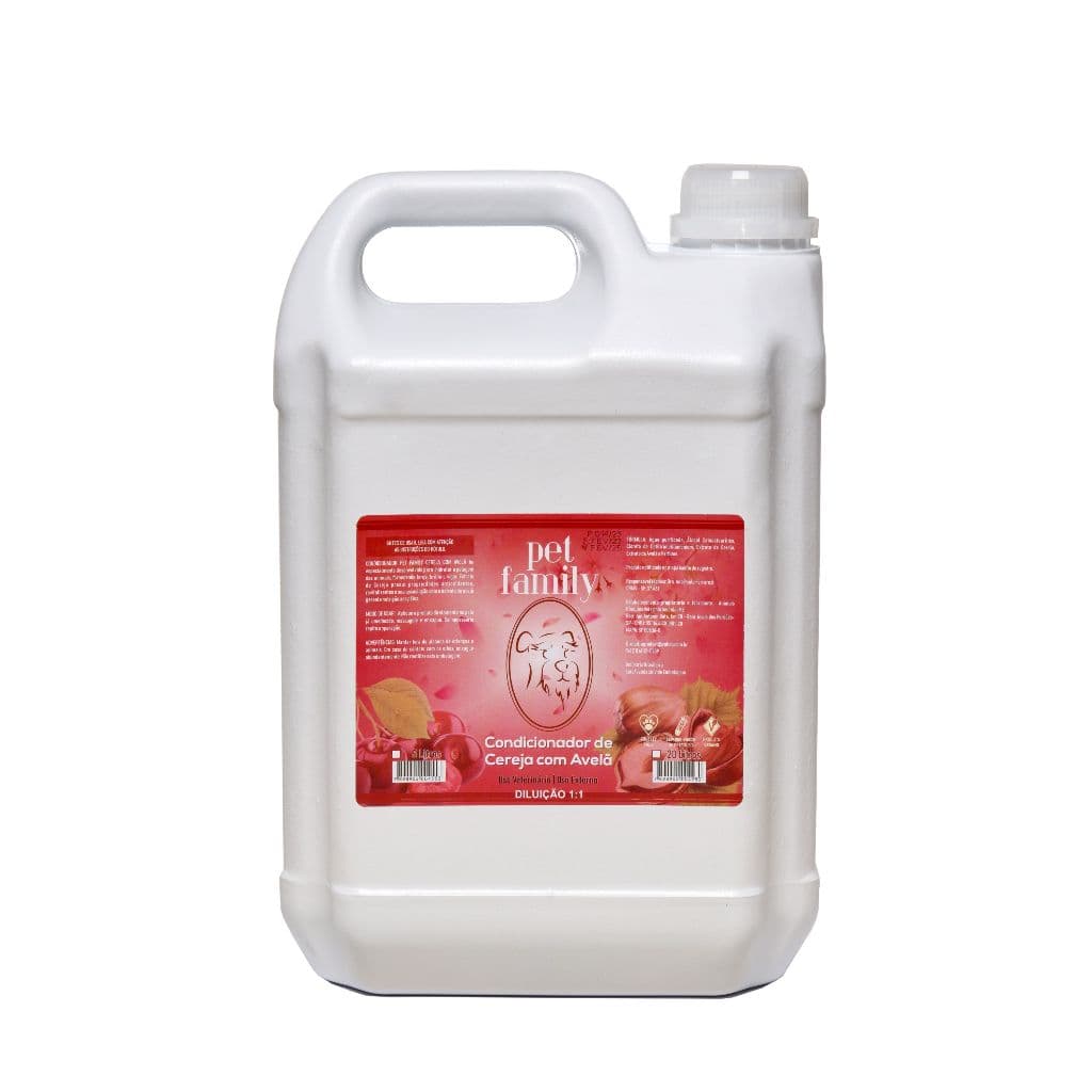 Creme Condicionador Cereja E Avelã - Pet Family 5 Litros