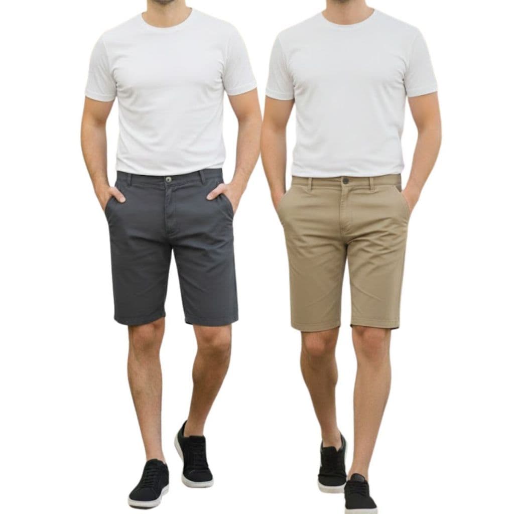 Bermuda Masculina Sport ou Esporte Fino social Sarja Com Elastano Direto de Fabrica