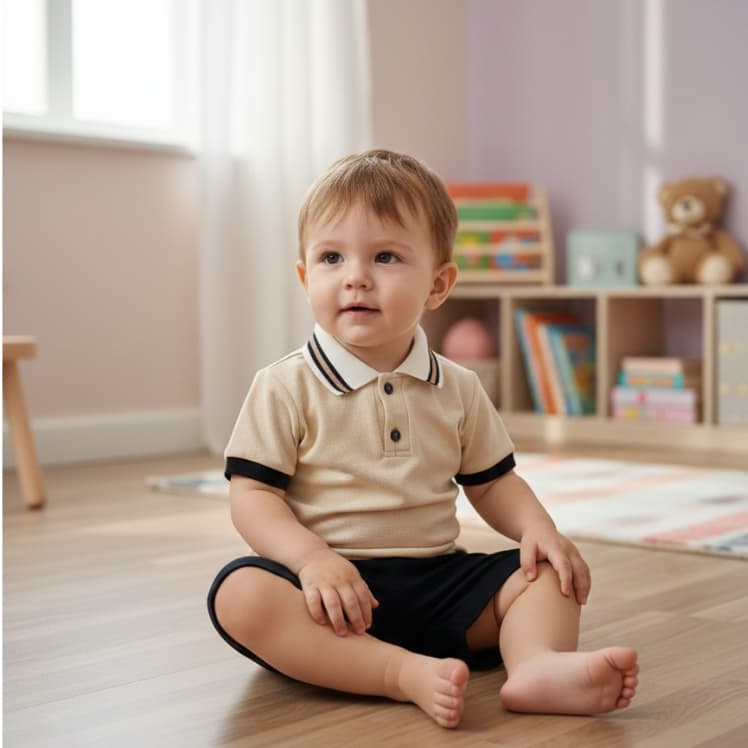 Camisa Polo Infantil Masculina Confortável piquet menino criança/ bebê