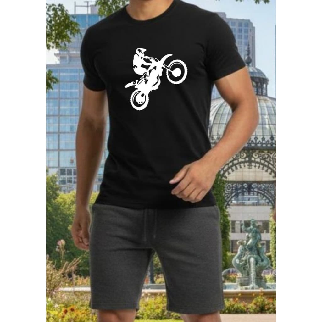 Conjunto Masculino Camiseta em Algodão +Shorts Moletom 100% Algodao