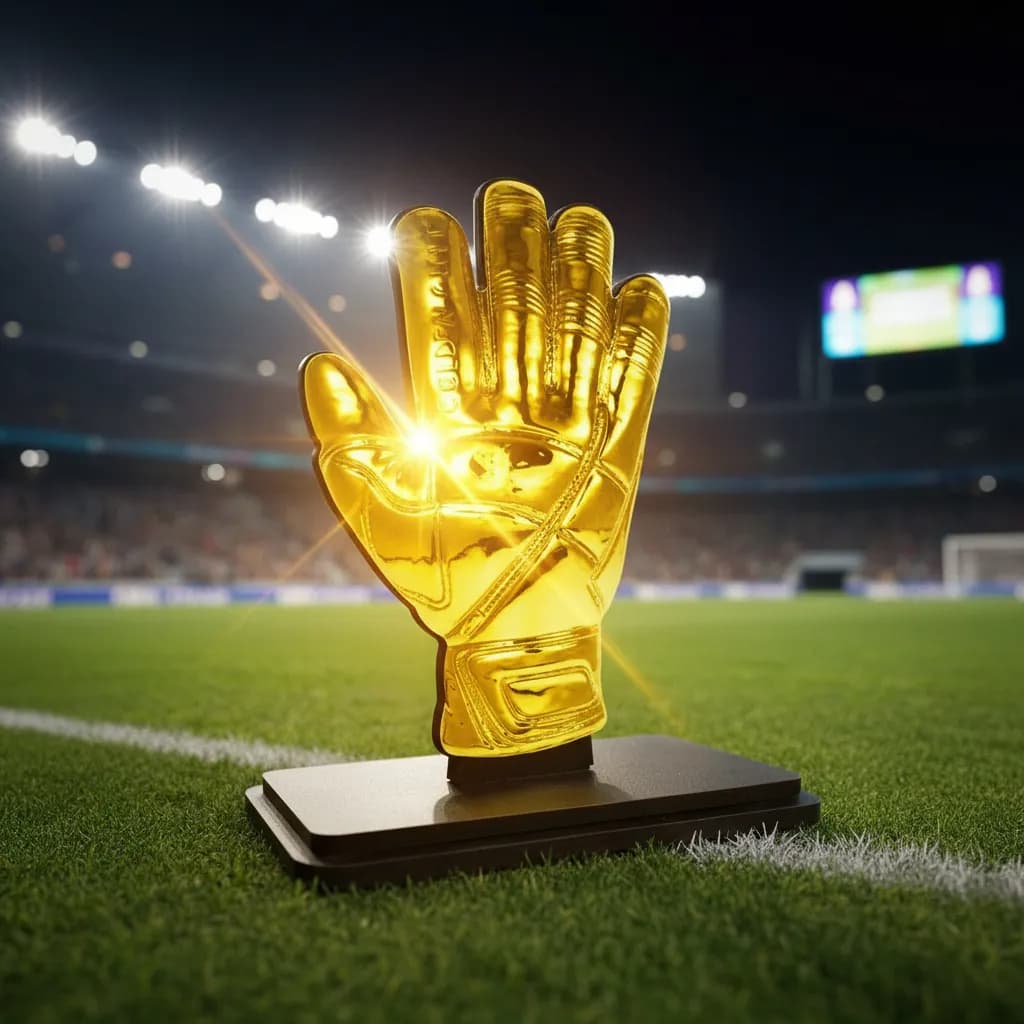 Troféu Luva de Goleiro  20cm em MDF com Base Pronto para  Premiação Torneio Futebol Campeonato Arena