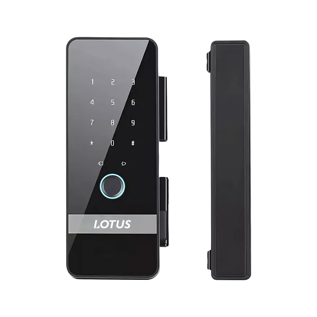 Fechadura Wi-Fi Inteligente Para Porta De Vidro Lotus
