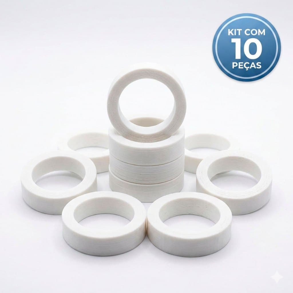 Kit 10 Calço Bucha Plástico Rolamento Ventilador 608 Suporte Substitui Buchas