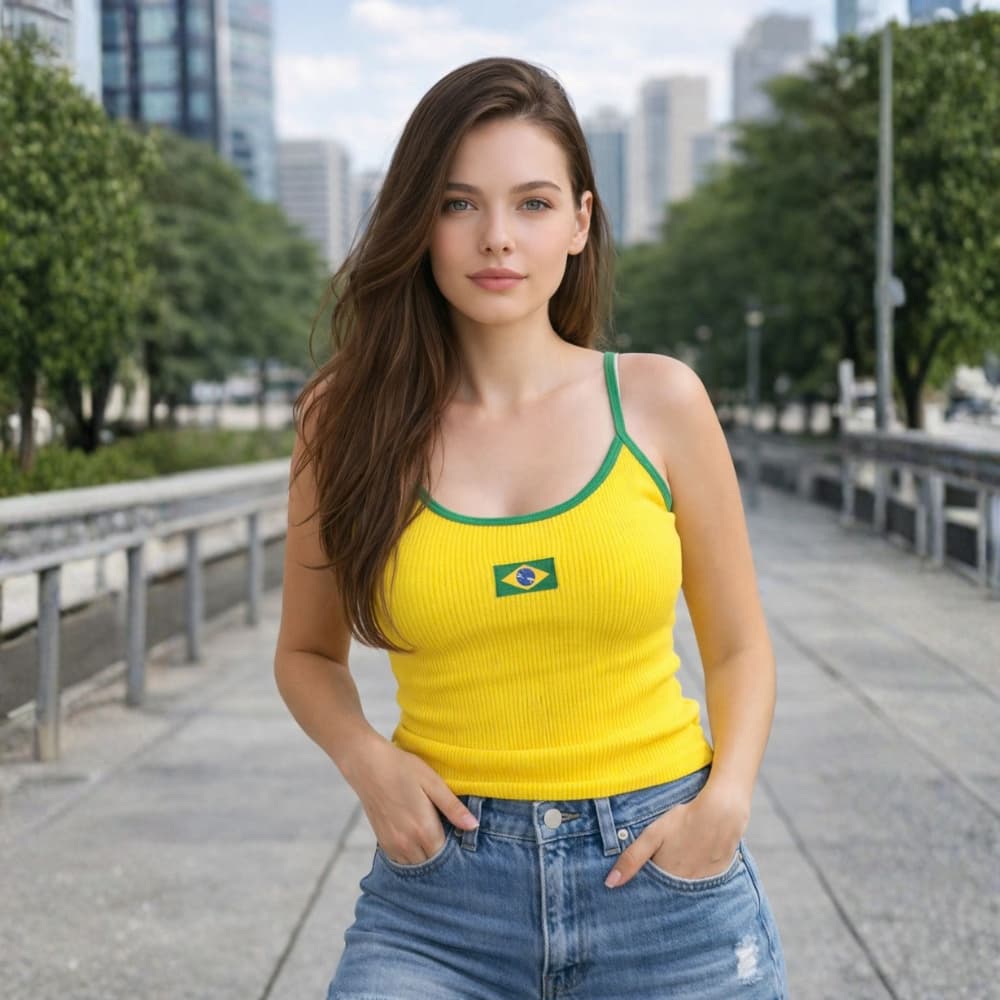 Top Cropped Do Brasil Copa 2026 Brasilidade Anarruga Blusa