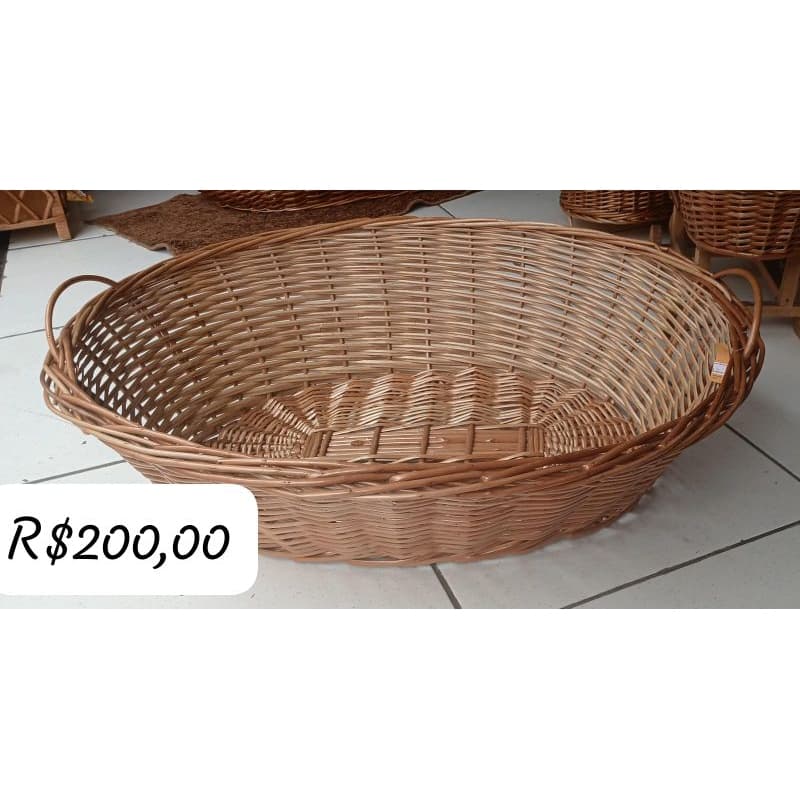 Cesto de Pães meio vime
