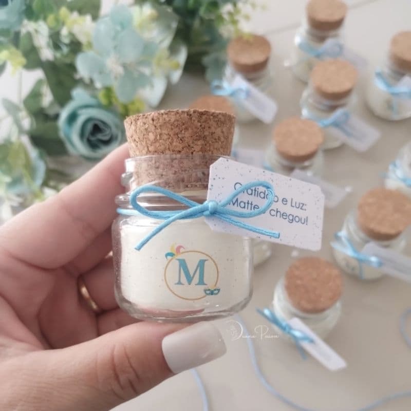 20 Lembrancinha de Maternidade Lembrancinha de Nascimento Lembrancinha Vela Lembrancinha Vela Aromática mini vela