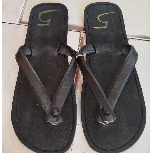 Chinelo Pneu de carro Preto Original 100% Borracha Masculino feminino Resistente durável todos os terrenos
