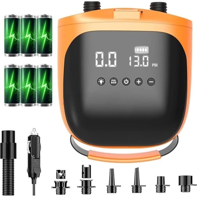 Bomba eléctrica Sup, Bomba eléctrica de 20 PSI para inflado/desinflado, Bomba de Aire eléctrica para Tablas de Paddle Su