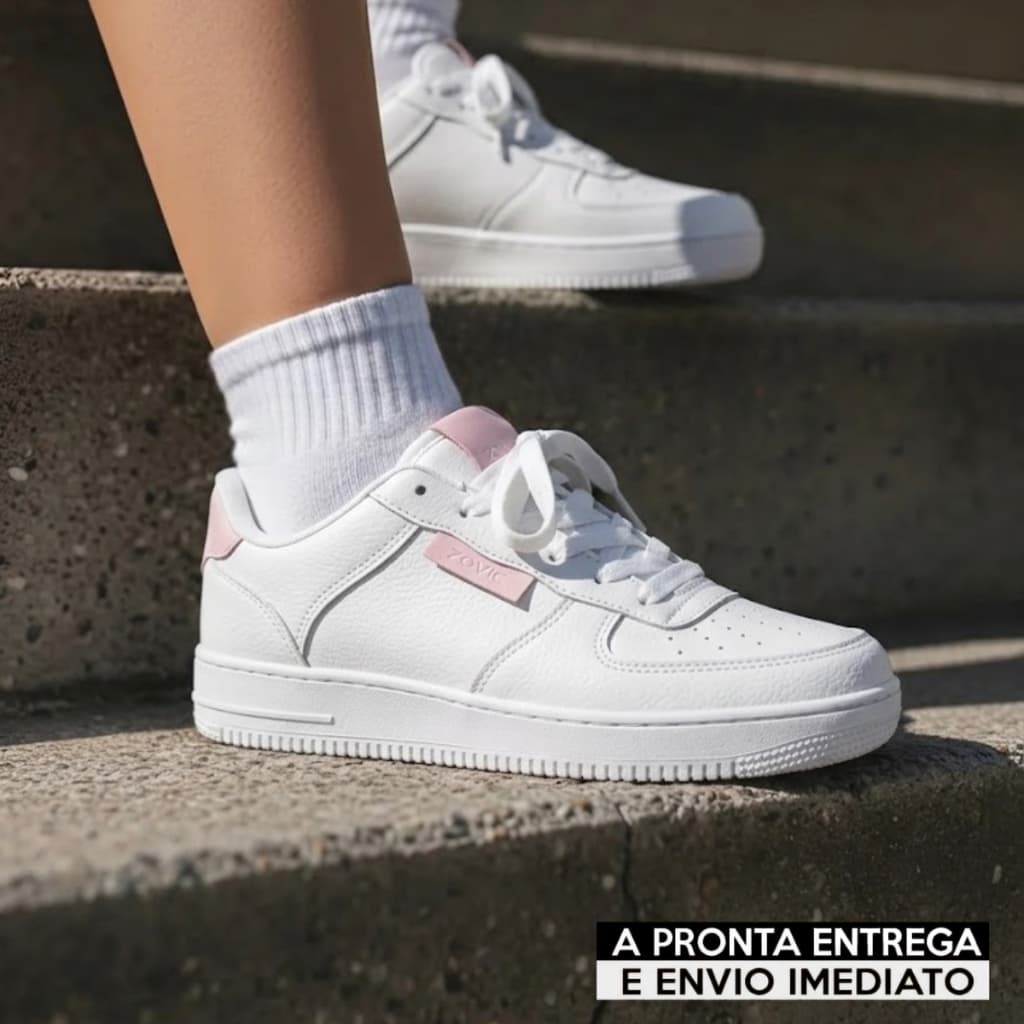 Tênis Feminino ZOVIC Elegance Walk | Conforto Premium e Visual Refinado