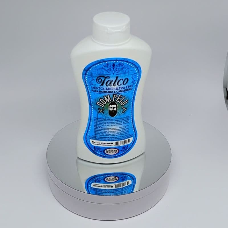 Talco Mentolado Ultra Fino Dom Pelo – Refrescante, Absorve Umidade e Deixa a Pele Seca
