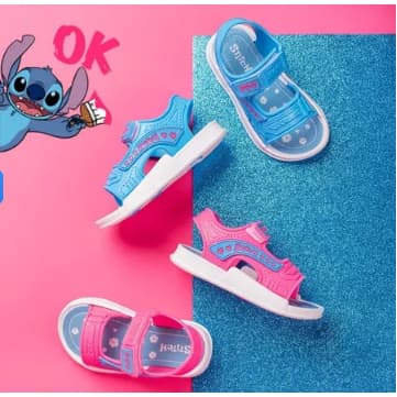 Sandália Infantil de Menina Stitch Sola Antiderrapante Levíssima Menina Blogueirinha Confortável