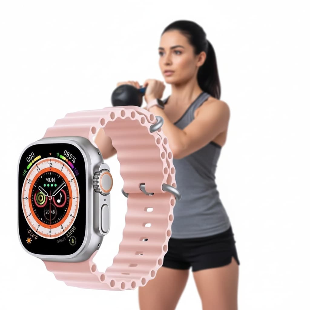 Smartwatch HW68 Ultra Mini Fitness Faz Chamadas NFC Android iOS Bluetooth Lacrado Original + Nfe
