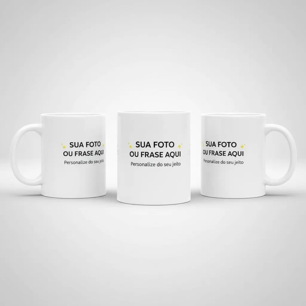 Caneca Personalizada Com Sua Foto Ou Frase Presente Criativo
