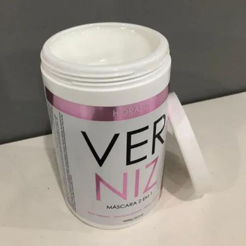 Máscara De Hidratação Nutrição Capilar 2 Em 1 Creme Banho de Verniz Hidralize Pote de 1Kg