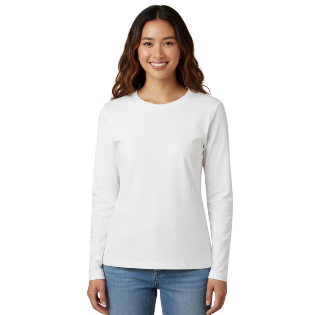 Blusa Básica Feminina Manga Longa Malwee Original Algodão