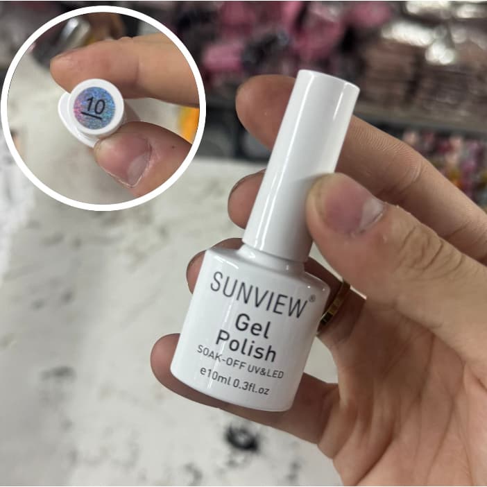 Esmalte Em Gel UV/LED SUNVIEW #10 - BRANCO